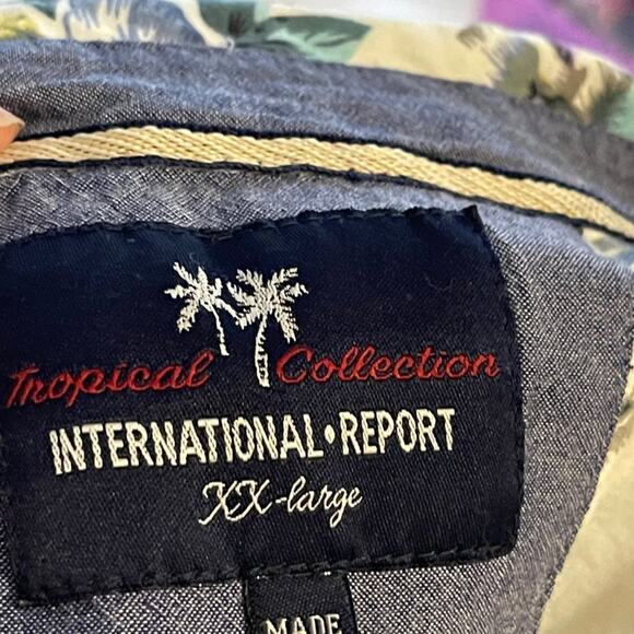 Tropical Collection Men's Hawaii International Resort XXL Button Down Shirt #119 - Picture 7 of 7